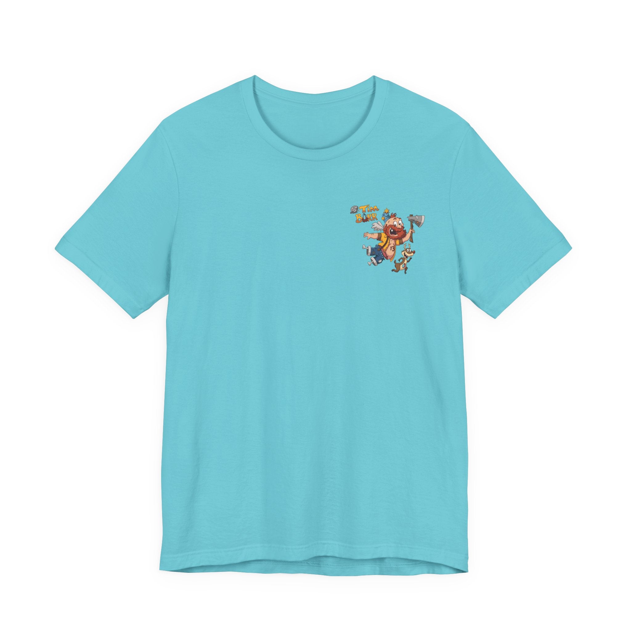 Tim Burr Graphic Tee – Lumberjack Cartoon T‑Shirt