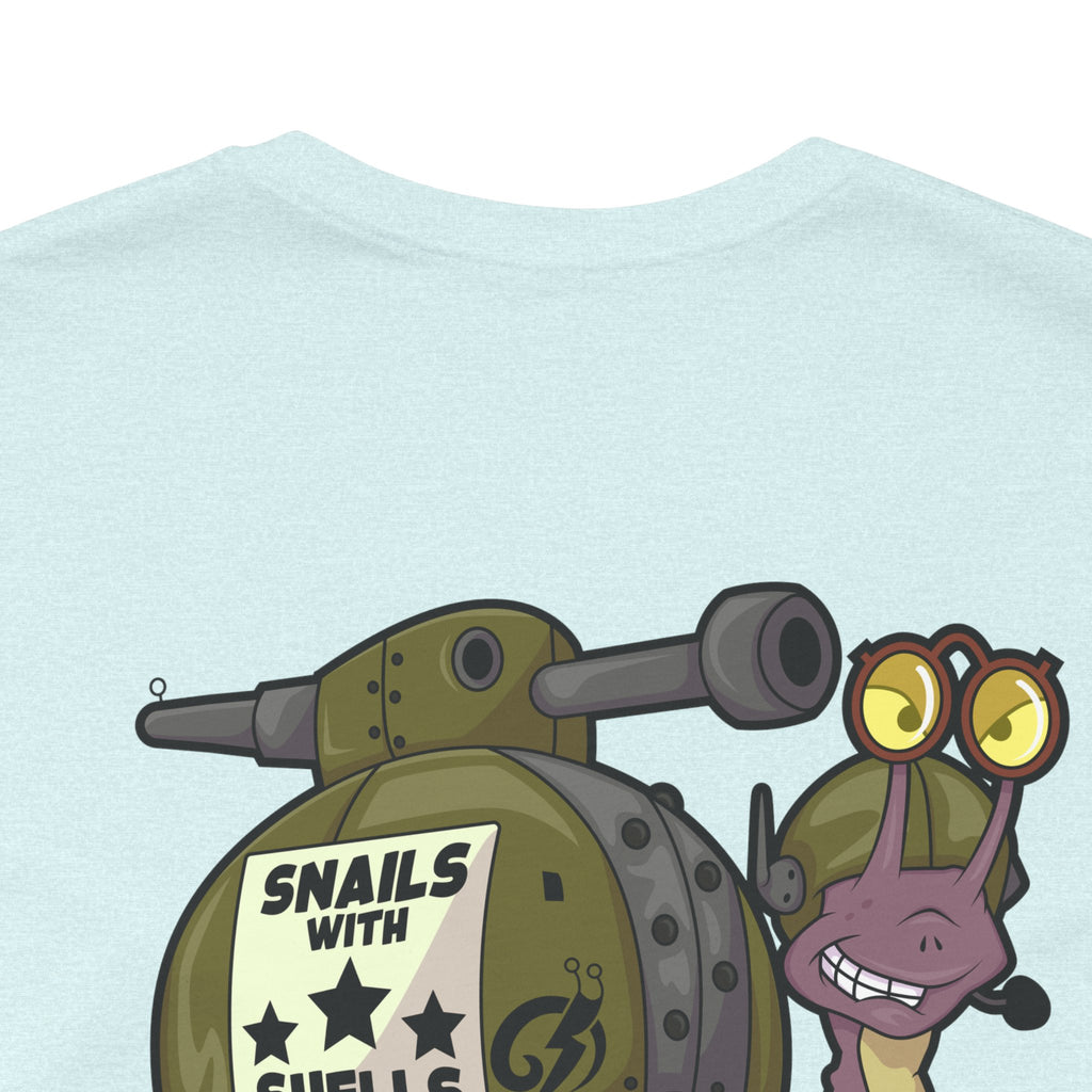 Snails With Shells Tank T-Shirt — Cute Military Snail Graphic Tee