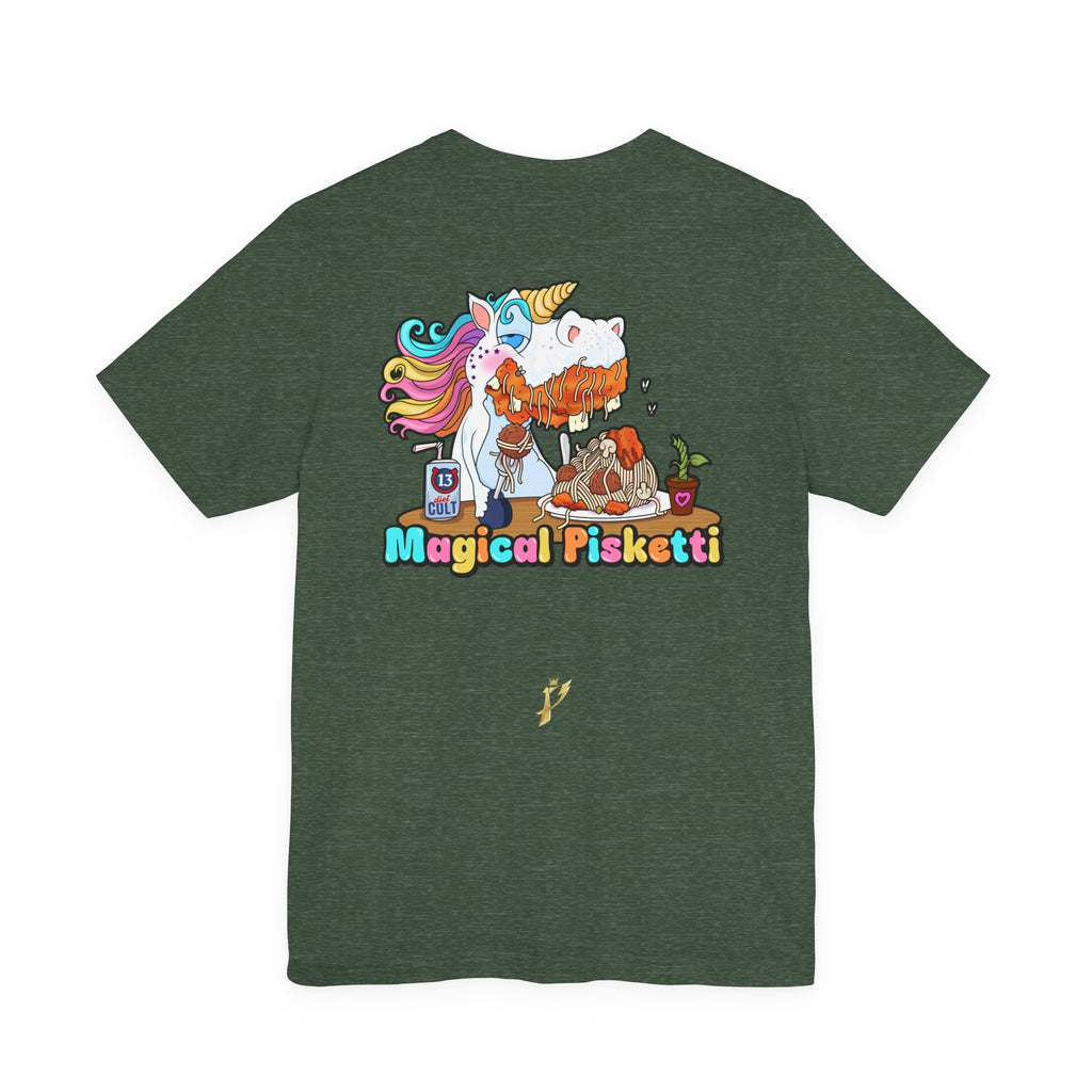 Unicorn Pasta Tee — "Magical Pisketti" Graphic T-Shirt