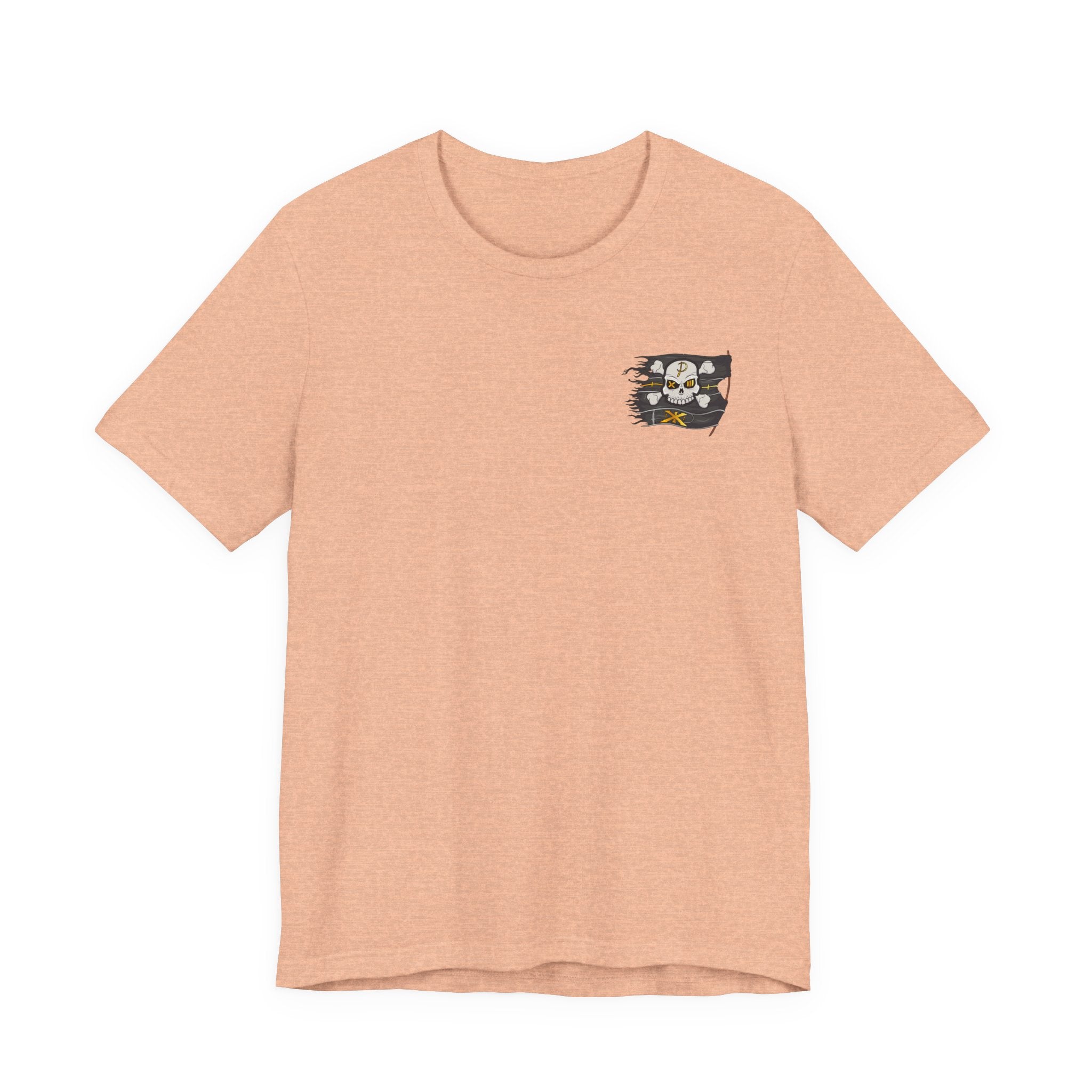 Pirate Skull Flag Tee — Distressed Jolly Roger Graphic T-Shirt