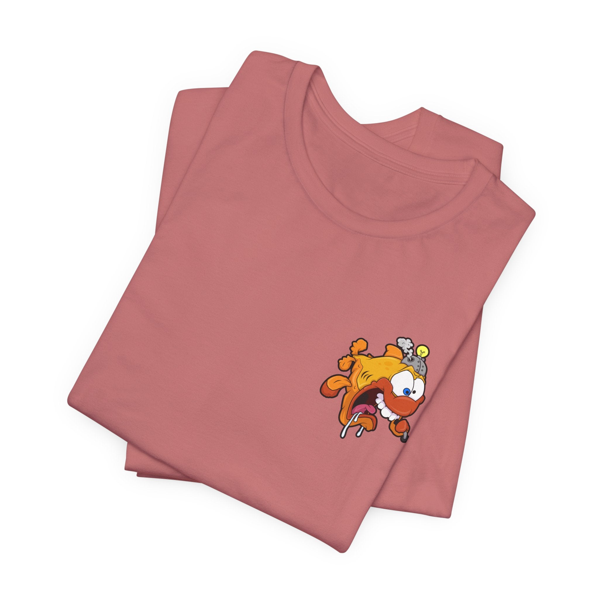 Jellyfish Attack Graphic Tee — Fun Cartoon Surfing Fish Shirt