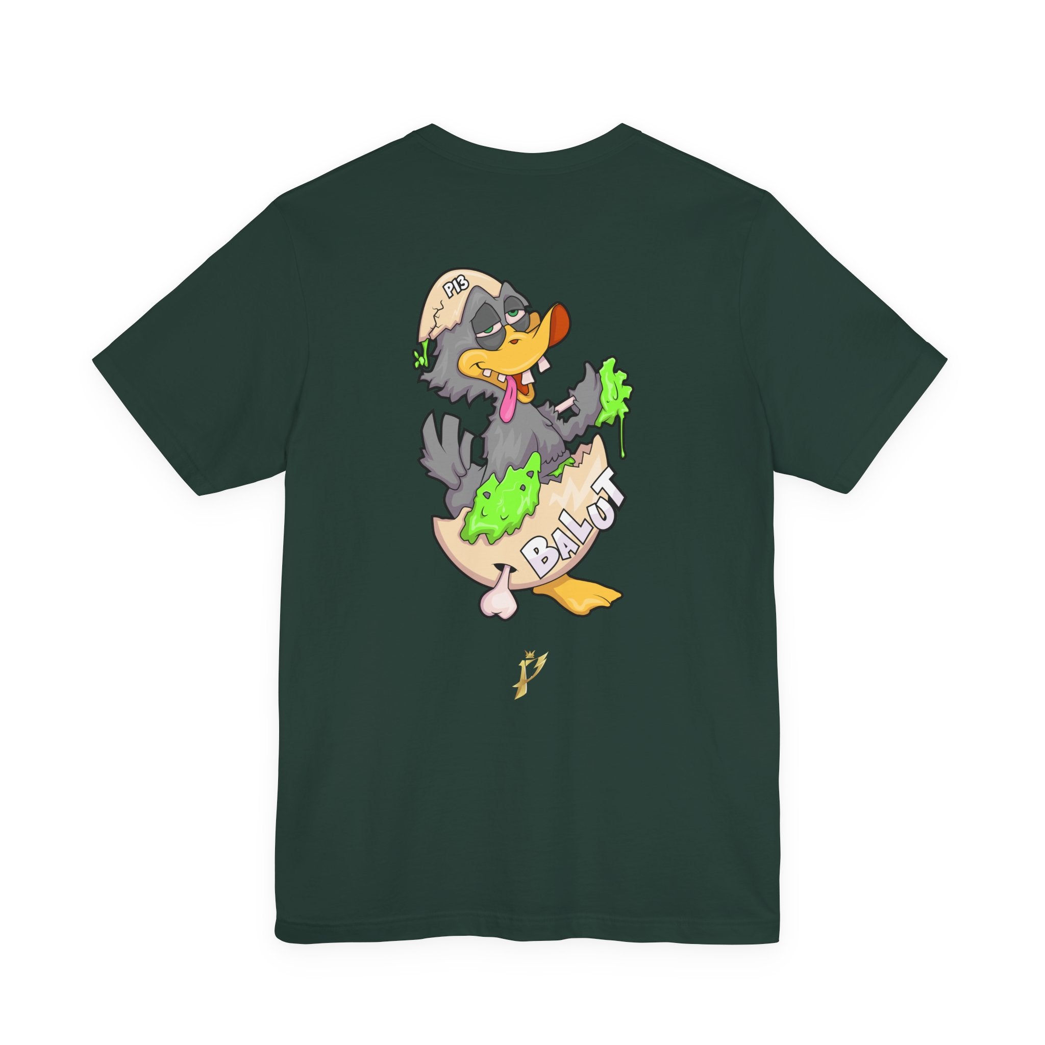 Balut Duck Graphic Tee — Cute Cartoon Egg & Duck Design