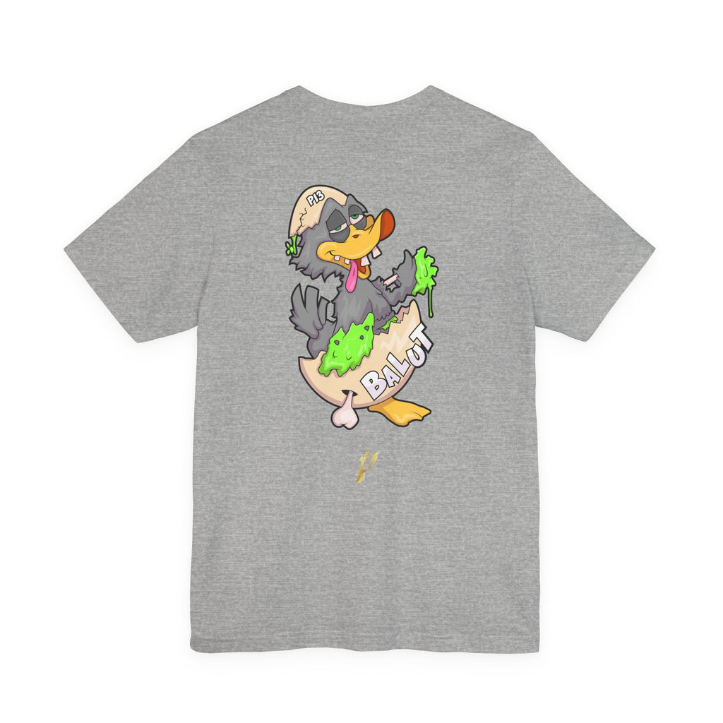 Balut Duck Graphic Tee — Cute Cartoon Egg & Duck Design