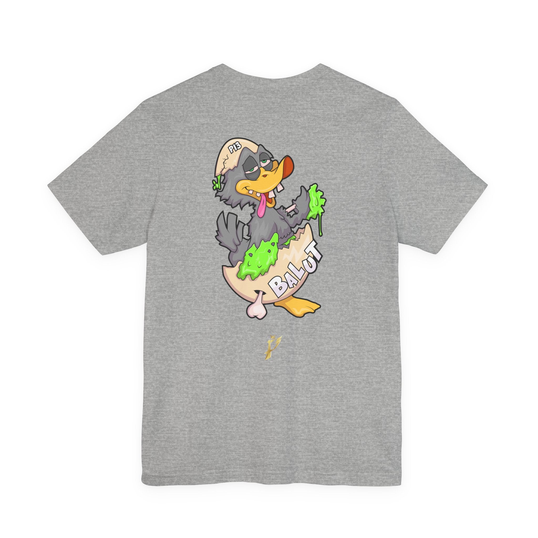 Balut Duck Graphic Tee — Cute Cartoon Egg & Duck Design