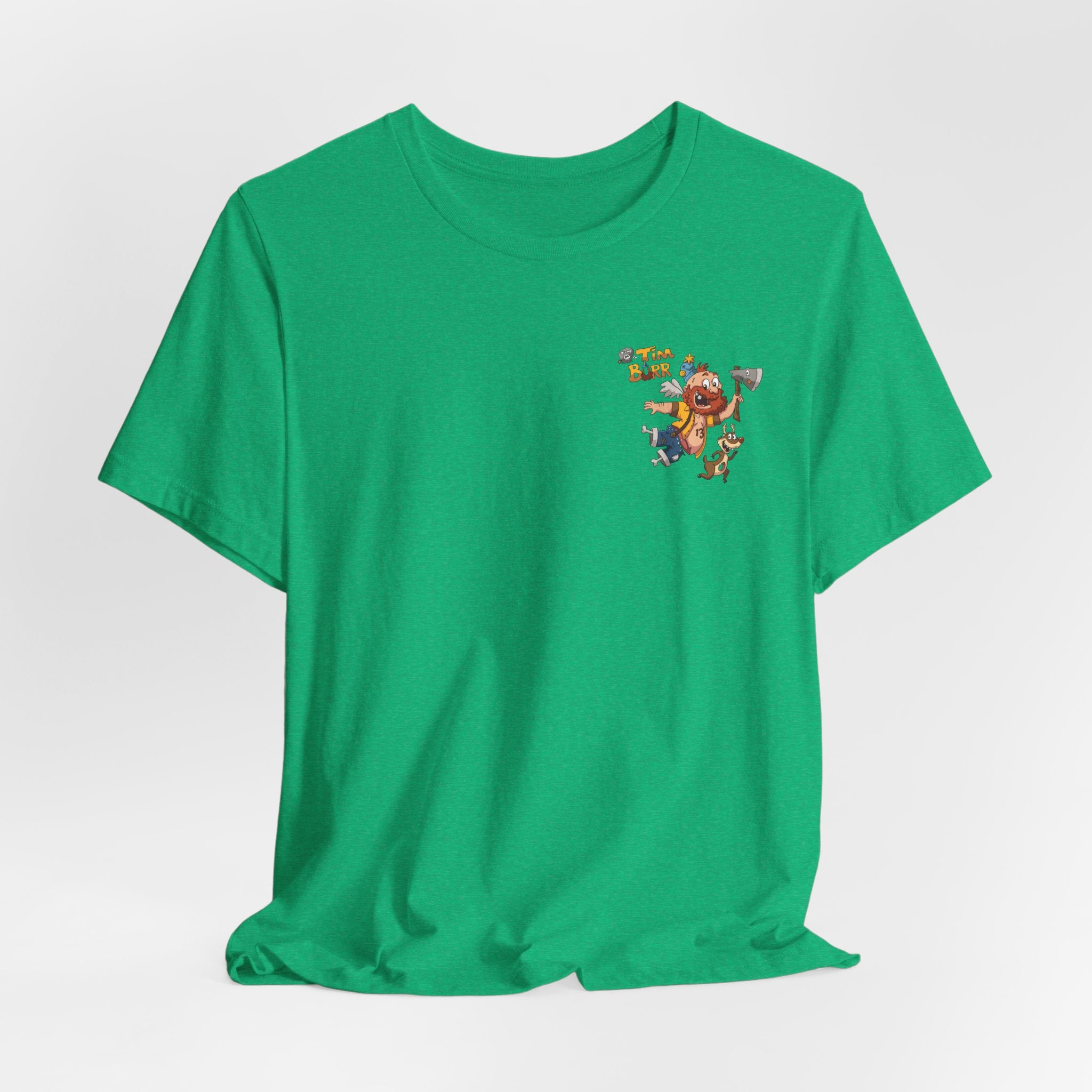Tim Burr Graphic Tee – Lumberjack Cartoon T‑Shirt