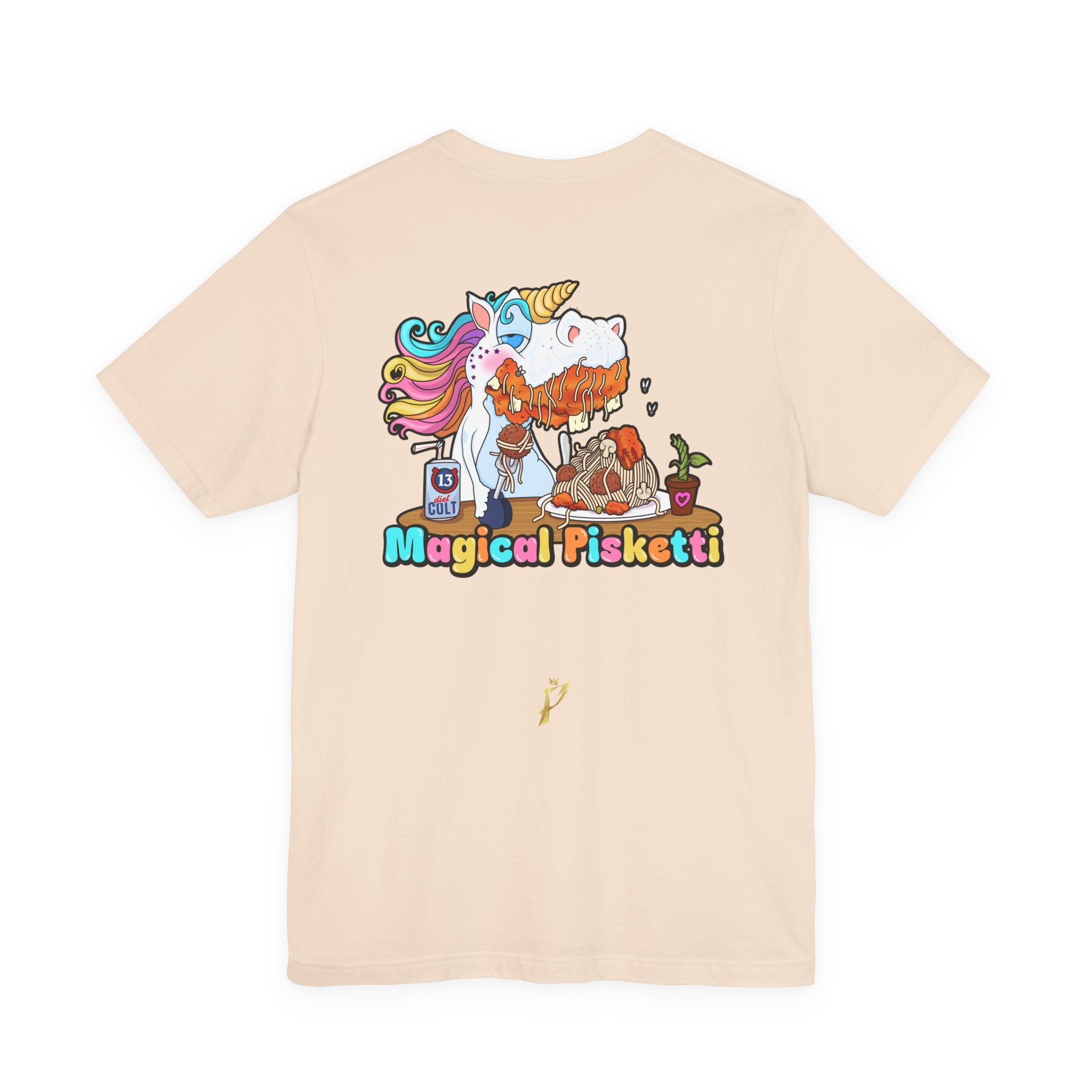 Unicorn Pasta Tee — "Magical Pisketti" Graphic T-Shirt