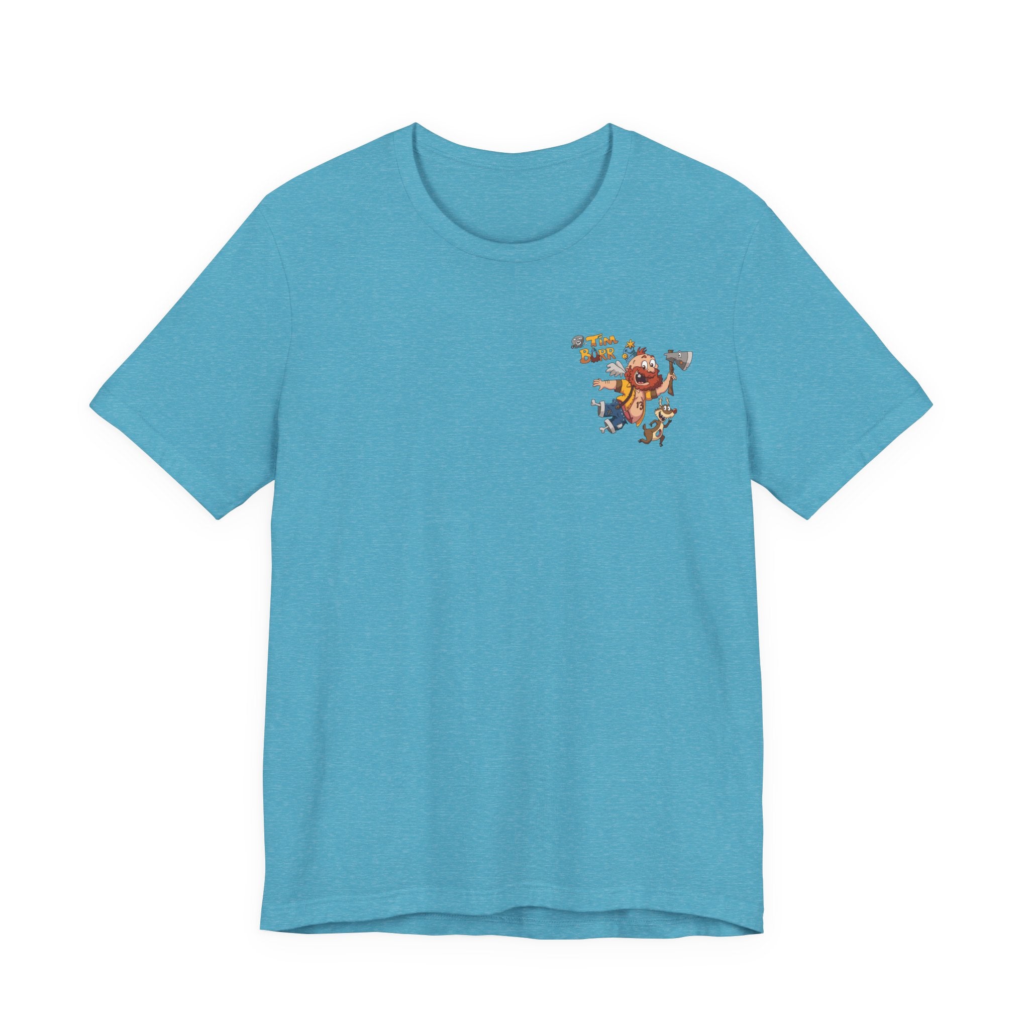 Tim Burr Graphic Tee – Lumberjack Cartoon T‑Shirt